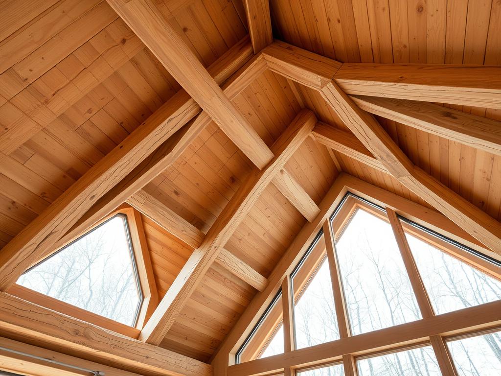 Ahşap tavan detayı